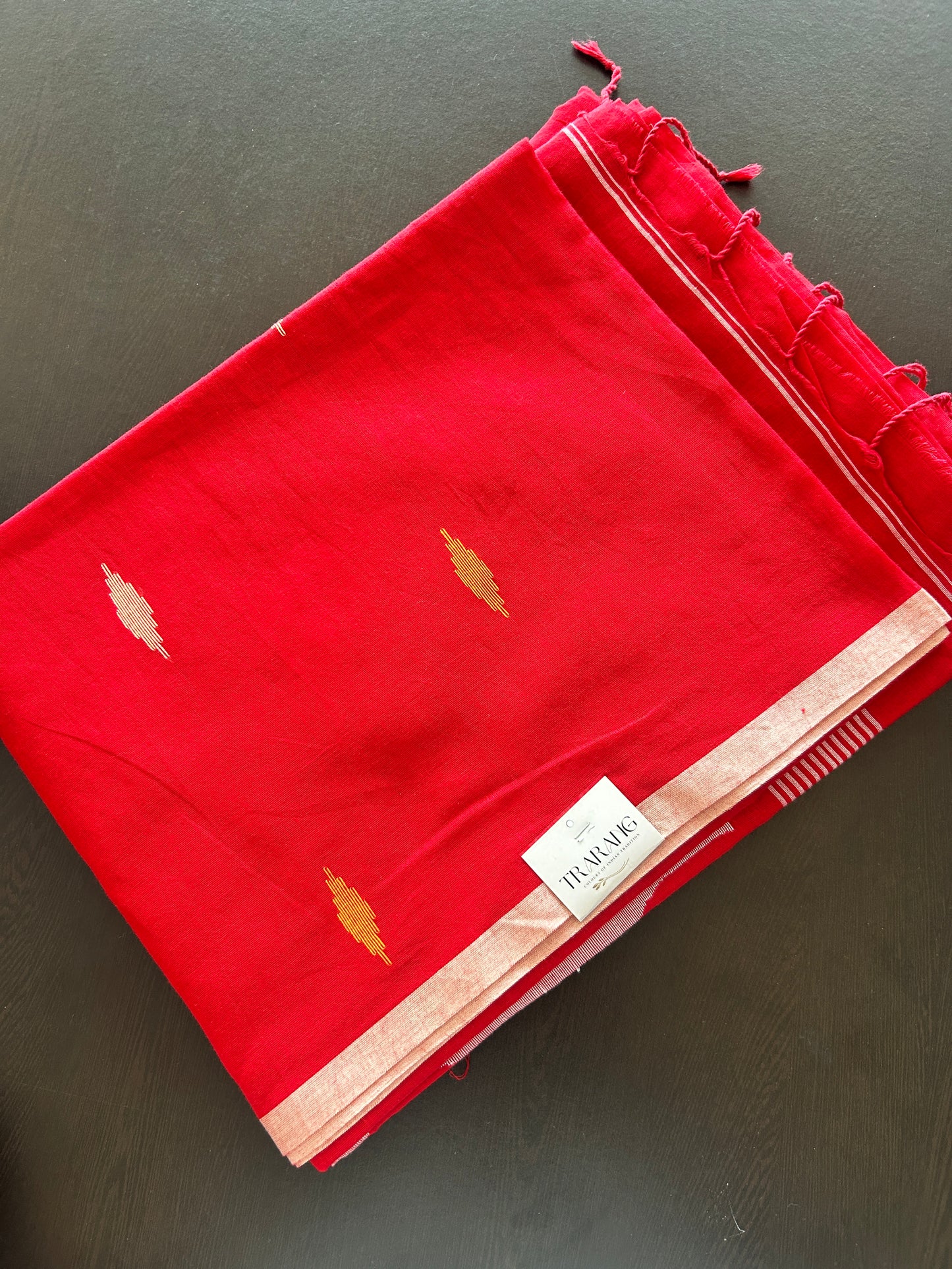 RED MUL JAMDANI SAREE