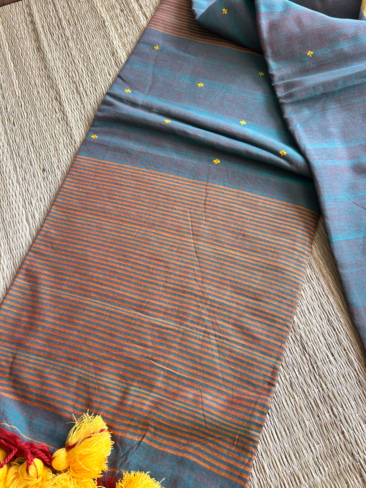 GREEN JAMDANI SAREE
