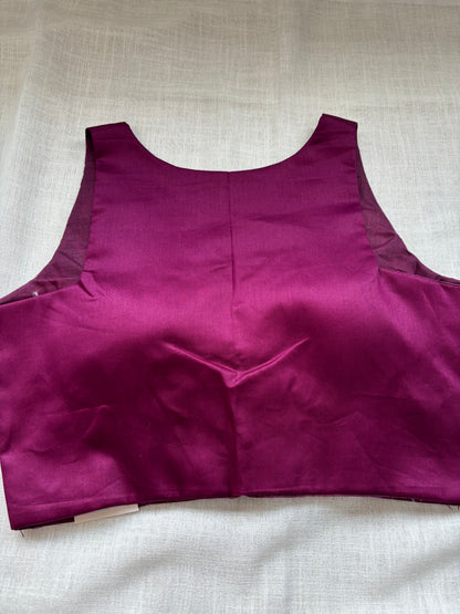 PURPLE COTTON BLOUSE