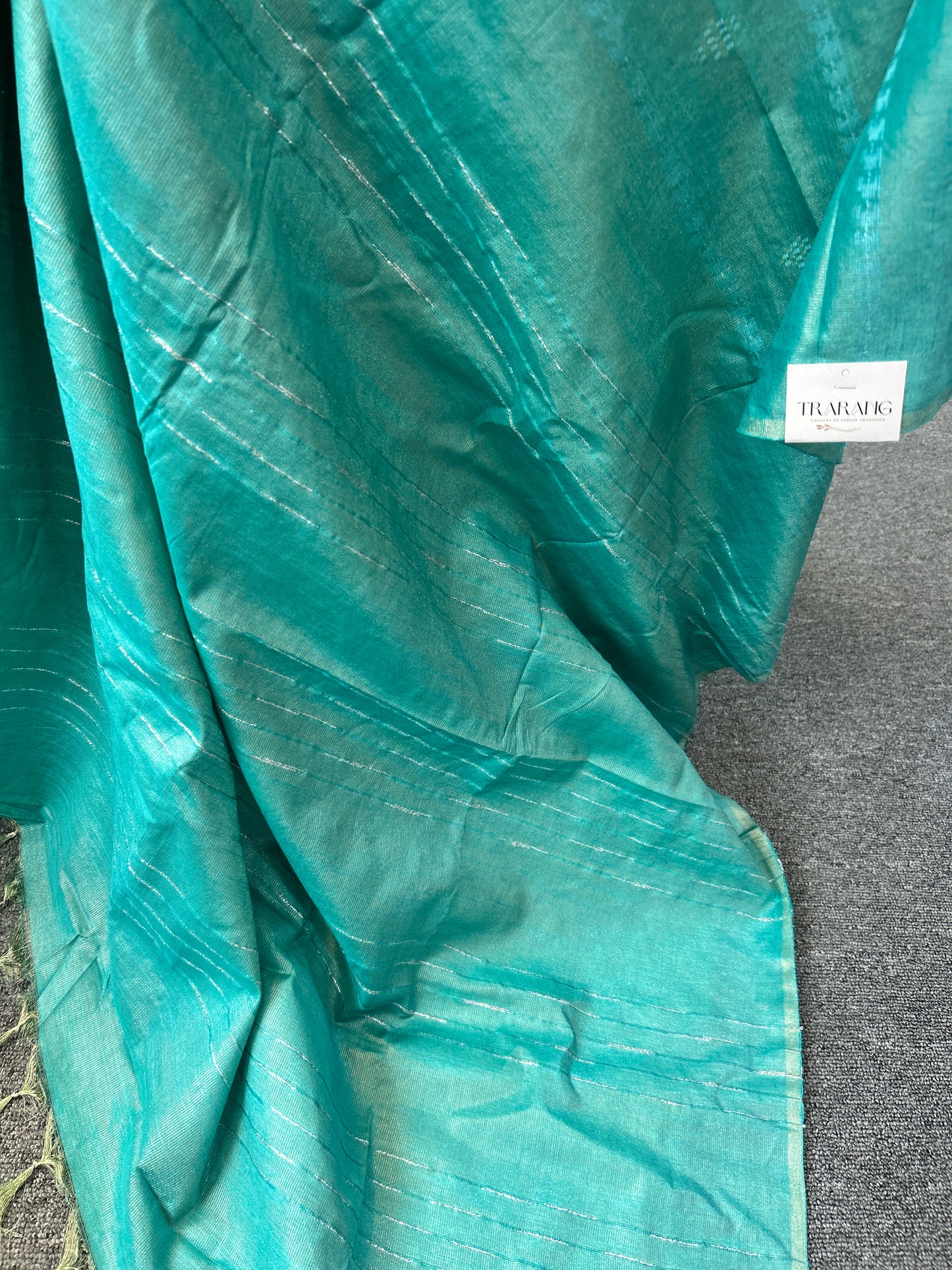 GREEN TISSUE SAREE