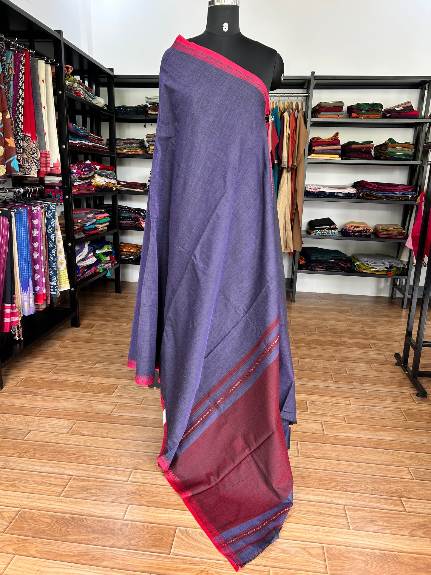 PURPLE DHANIAKHALI SAREE