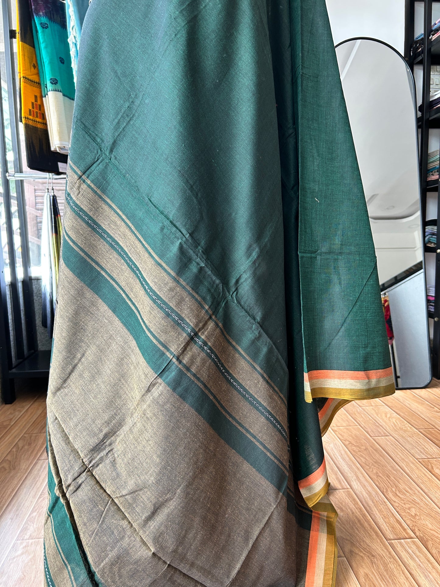 GREEN DHANIAKHALI SAREE