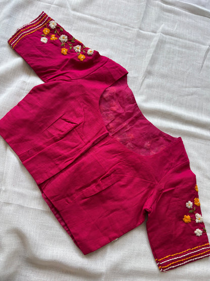 Pink Embroidered blouse