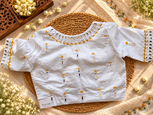 White Embroidered blouse