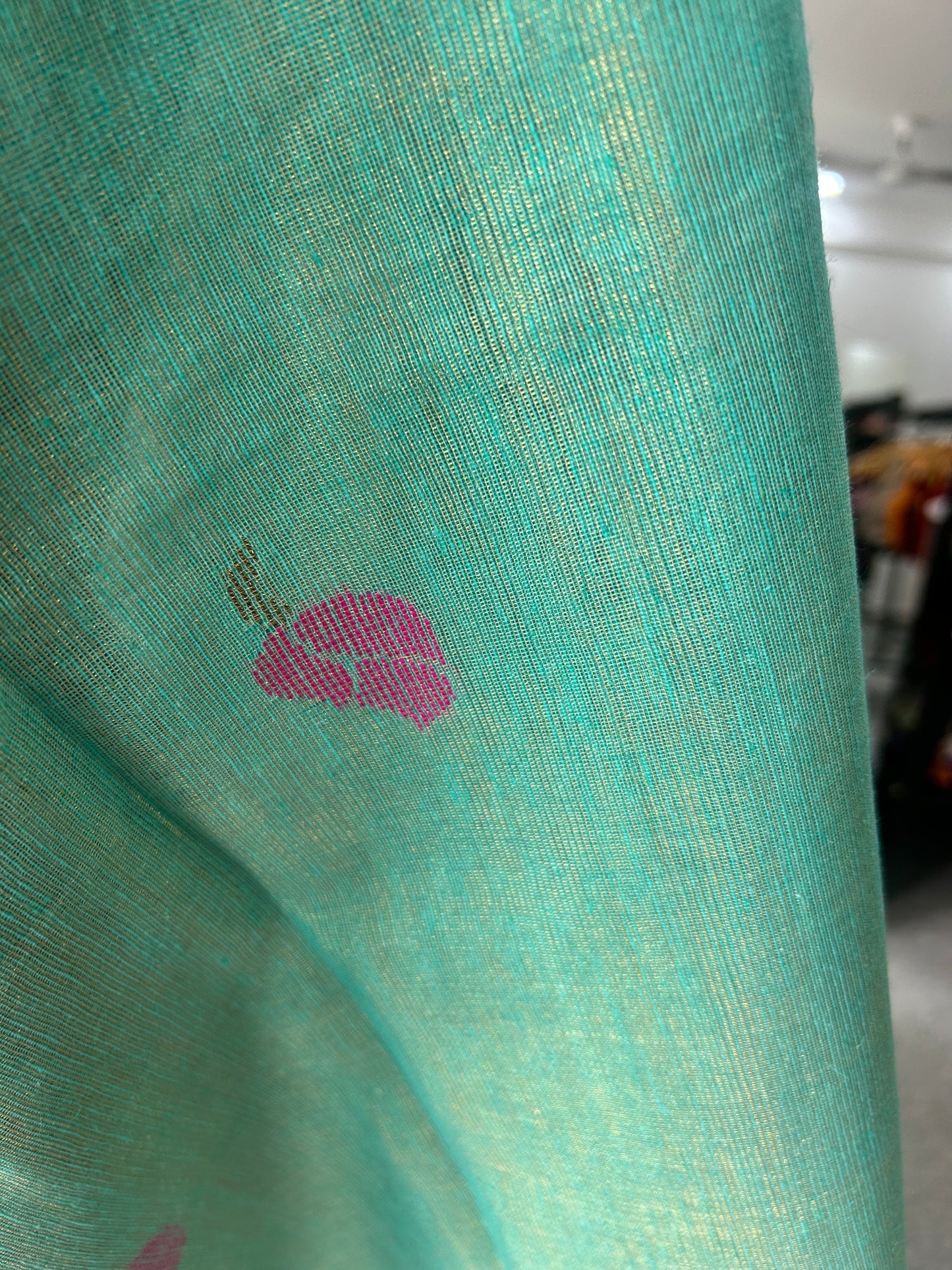 GREEN TISSUE JAMDANI