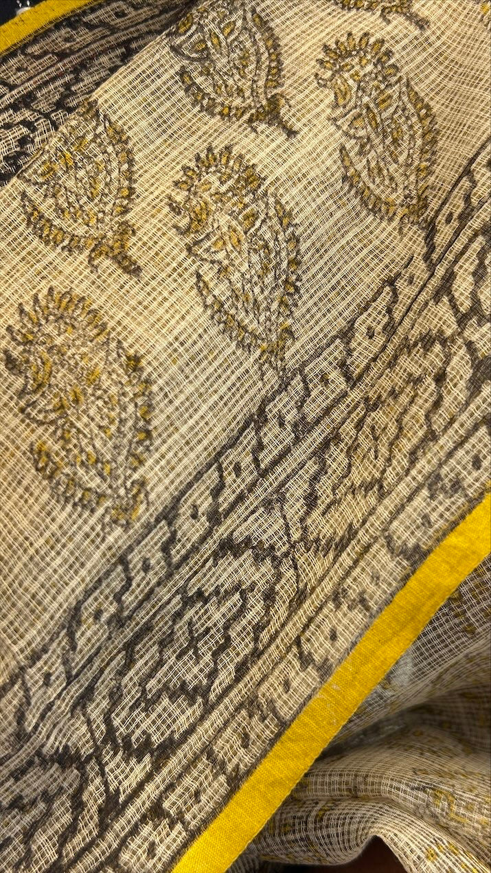 Beige kota saree
