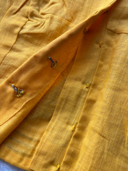 Yellow Embroidered blouse