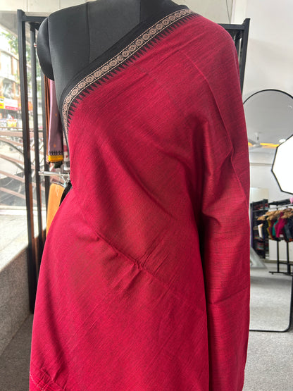 MARRON DHANIAKHALI SAREE