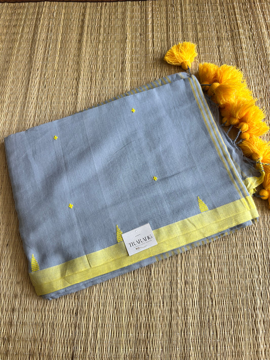 GREY JAMDANI SAREE