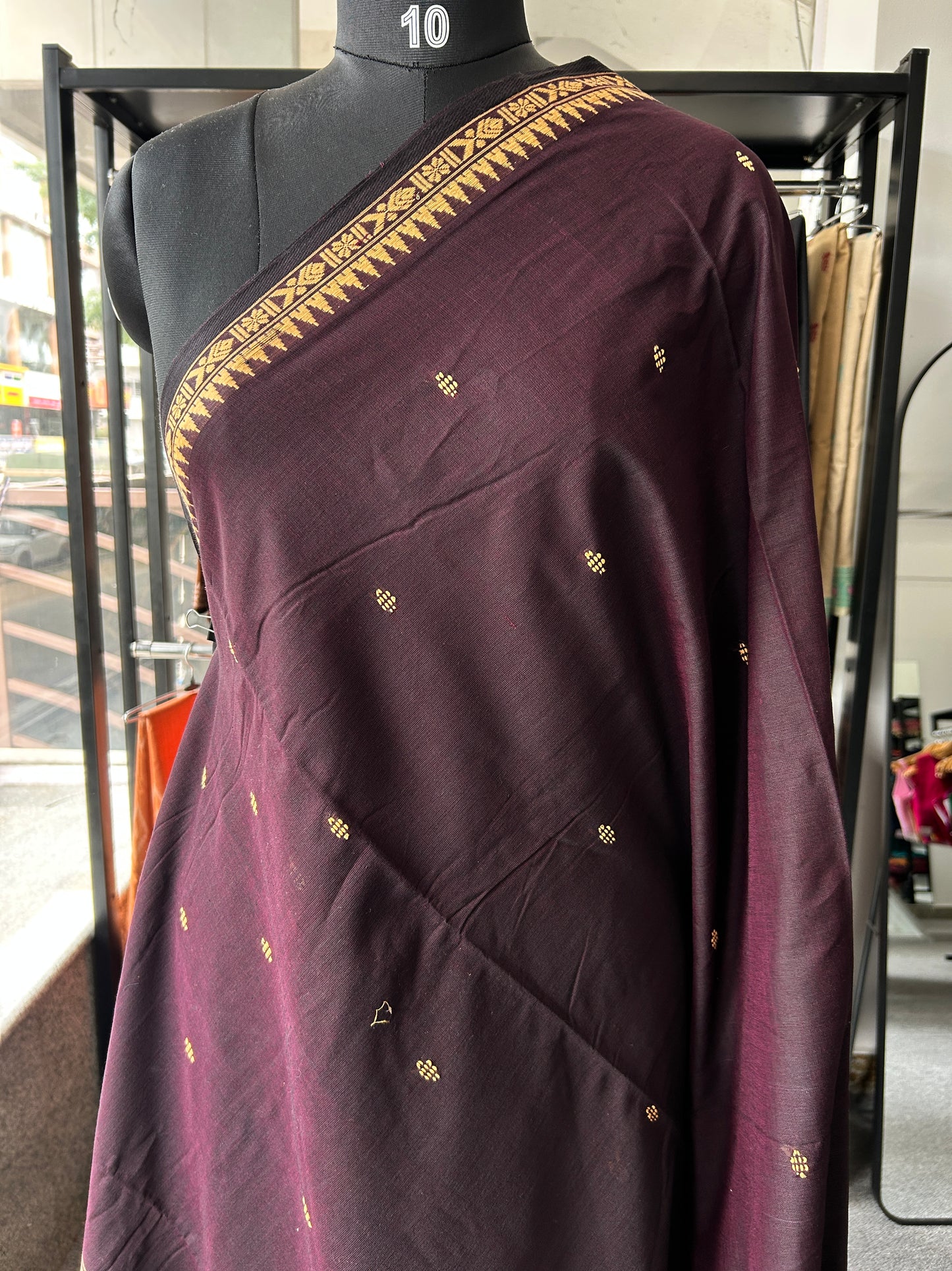 BROWN DHANIAKHALI SAREE