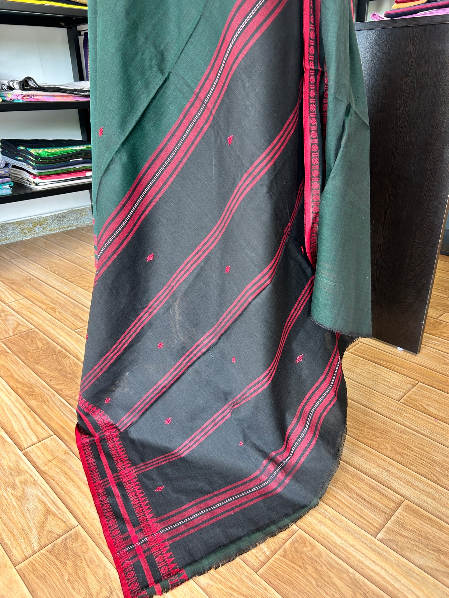 GREEN DHANIAKHALI SAREE