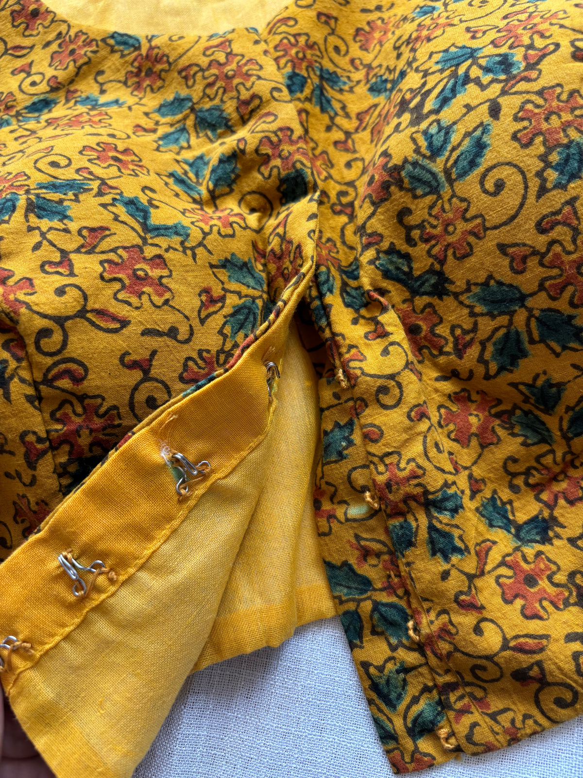 YELLOW COTTON BLOUSE