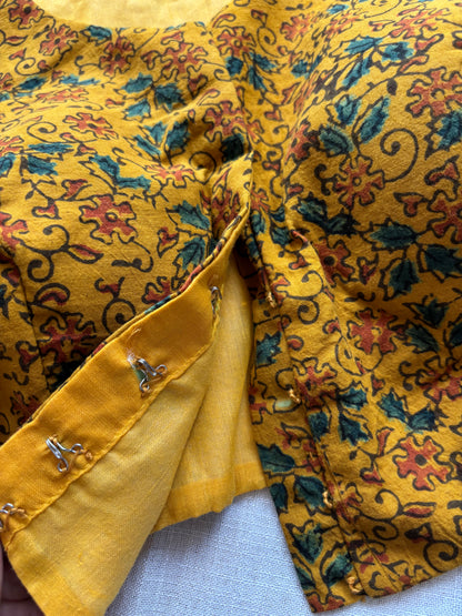YELLOW COTTON BLOUSE