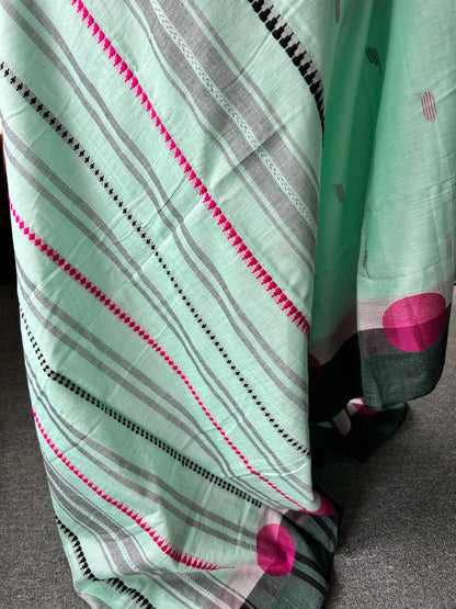 GREEN DHANIAKHALI SAREE