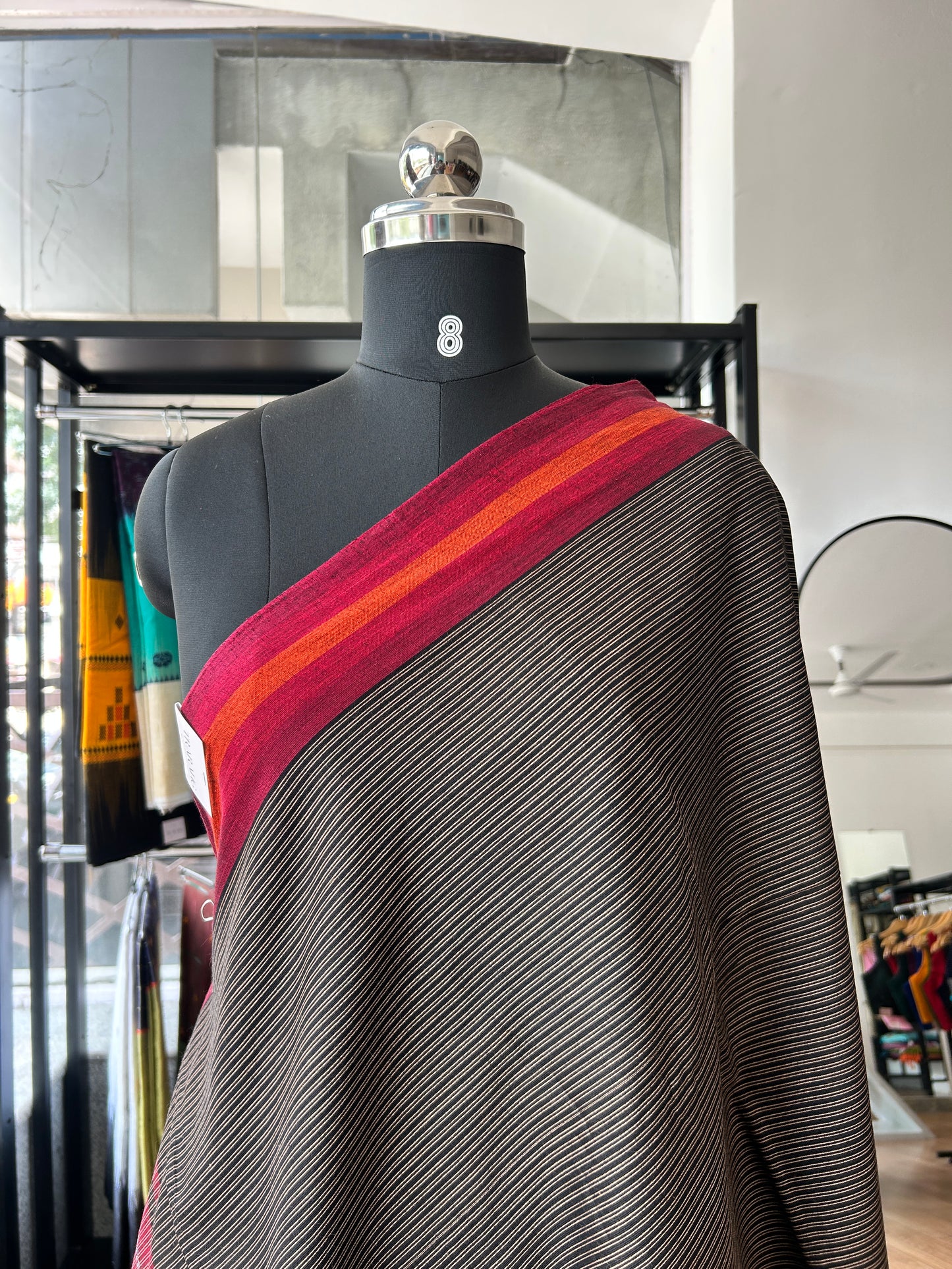 BLACK DHANIAKHALI SAREE