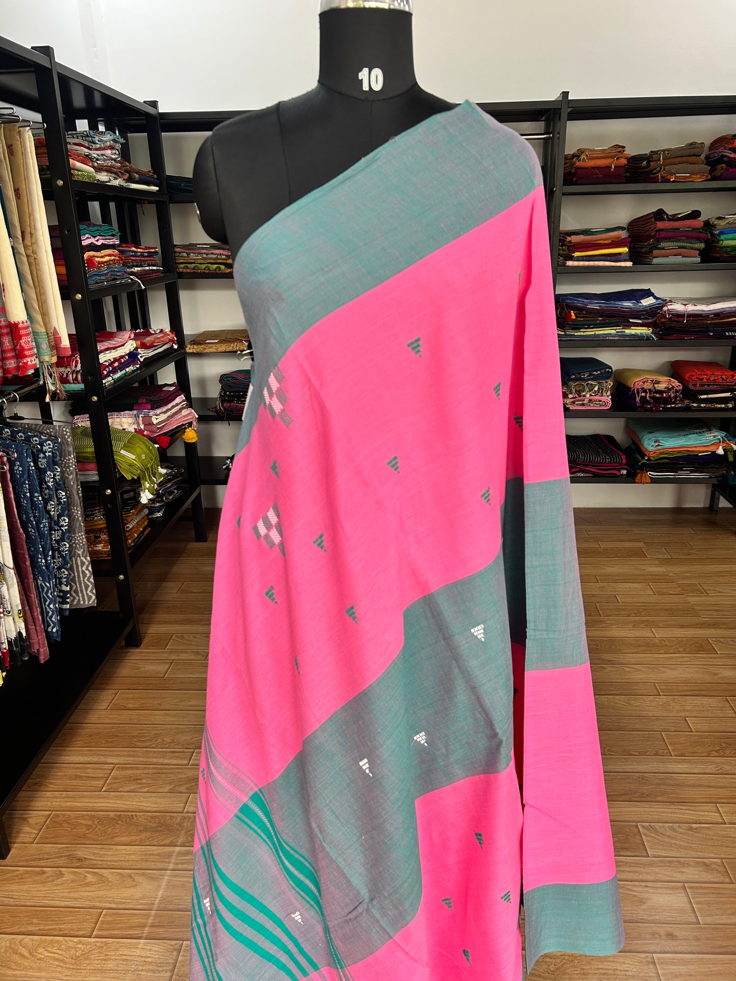 PINK DHANIAKHALI SAREE
