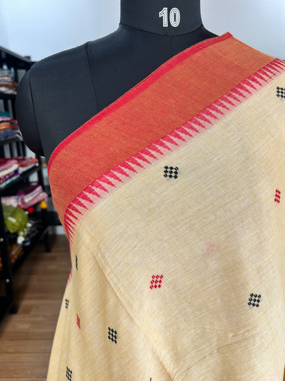 YELLOW DHANIAKHALI SAREE