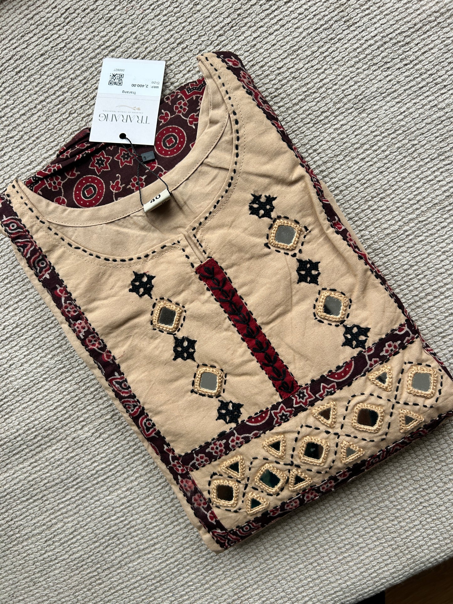 BIEGE GAMTHI COTTON SUIT
