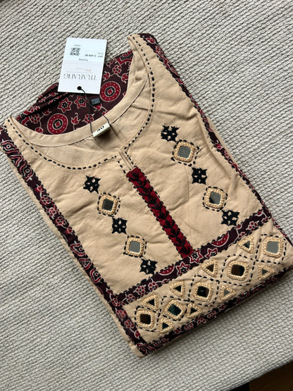 BIEGE GAMTHI COTTON SUIT