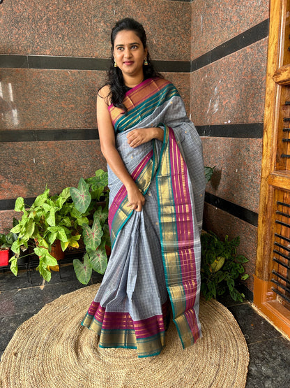 GREY KANCHI COTTON