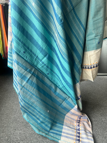 PASTEL GREEN DHANIAKHALI SAREE