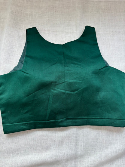 GREEN COTTON BLOUSE