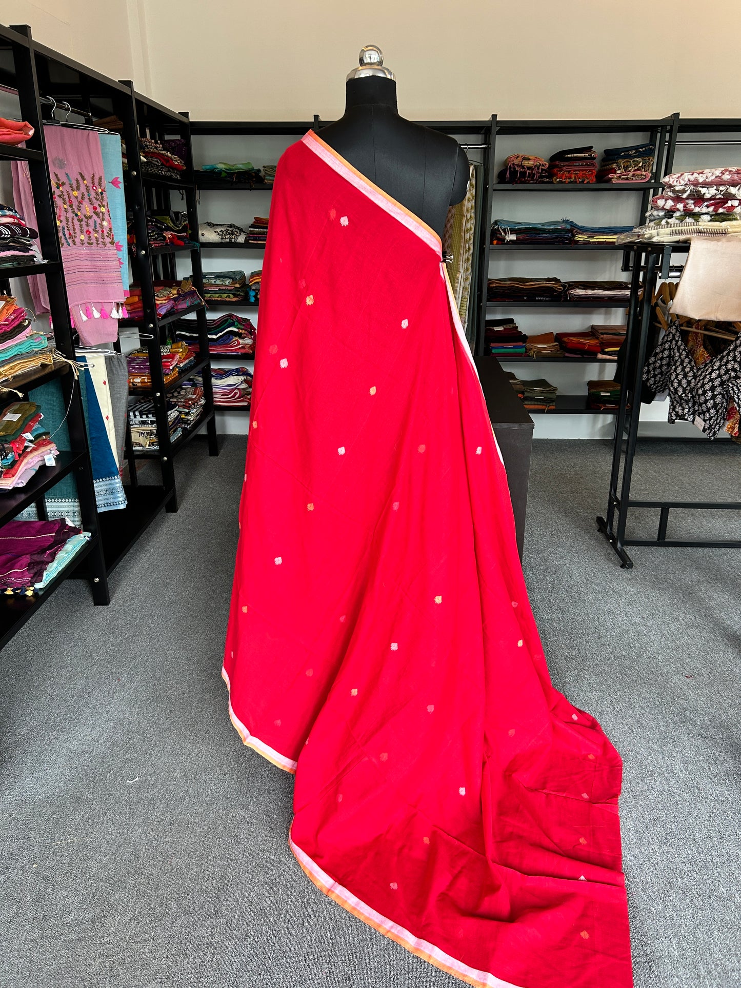 WHITE JAMDANI SAREE