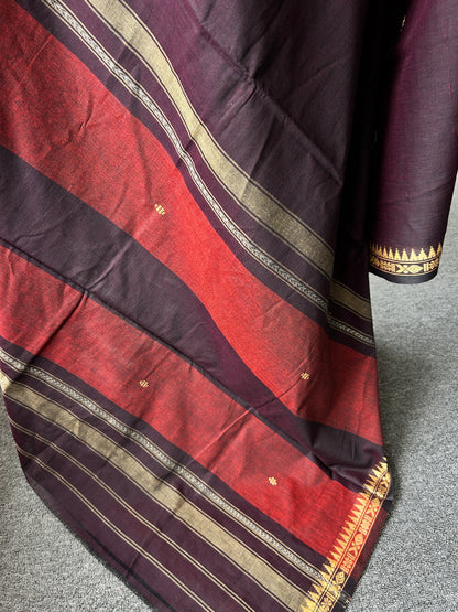 BROWN DHANIAKHALI SAREE