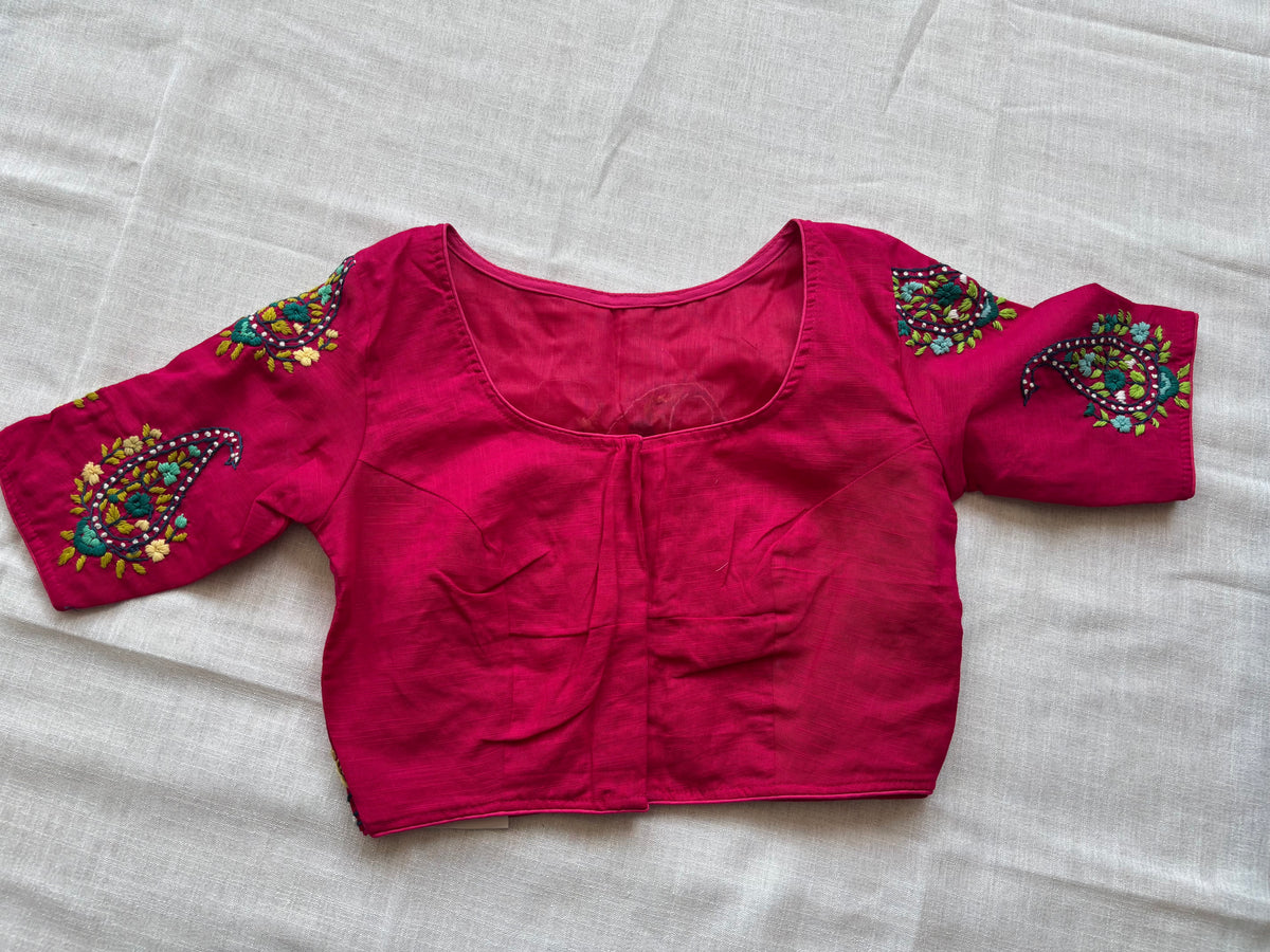 Pink Embroidered blouse
