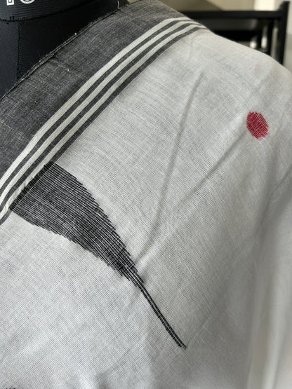 WHITE JAMDANI SAREE