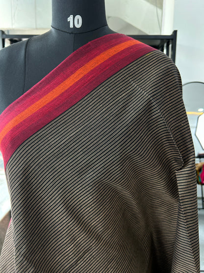 BLACK DHANIAKHALI SAREE