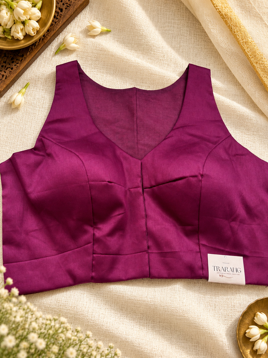 PURPLE COTTON BLOUSE