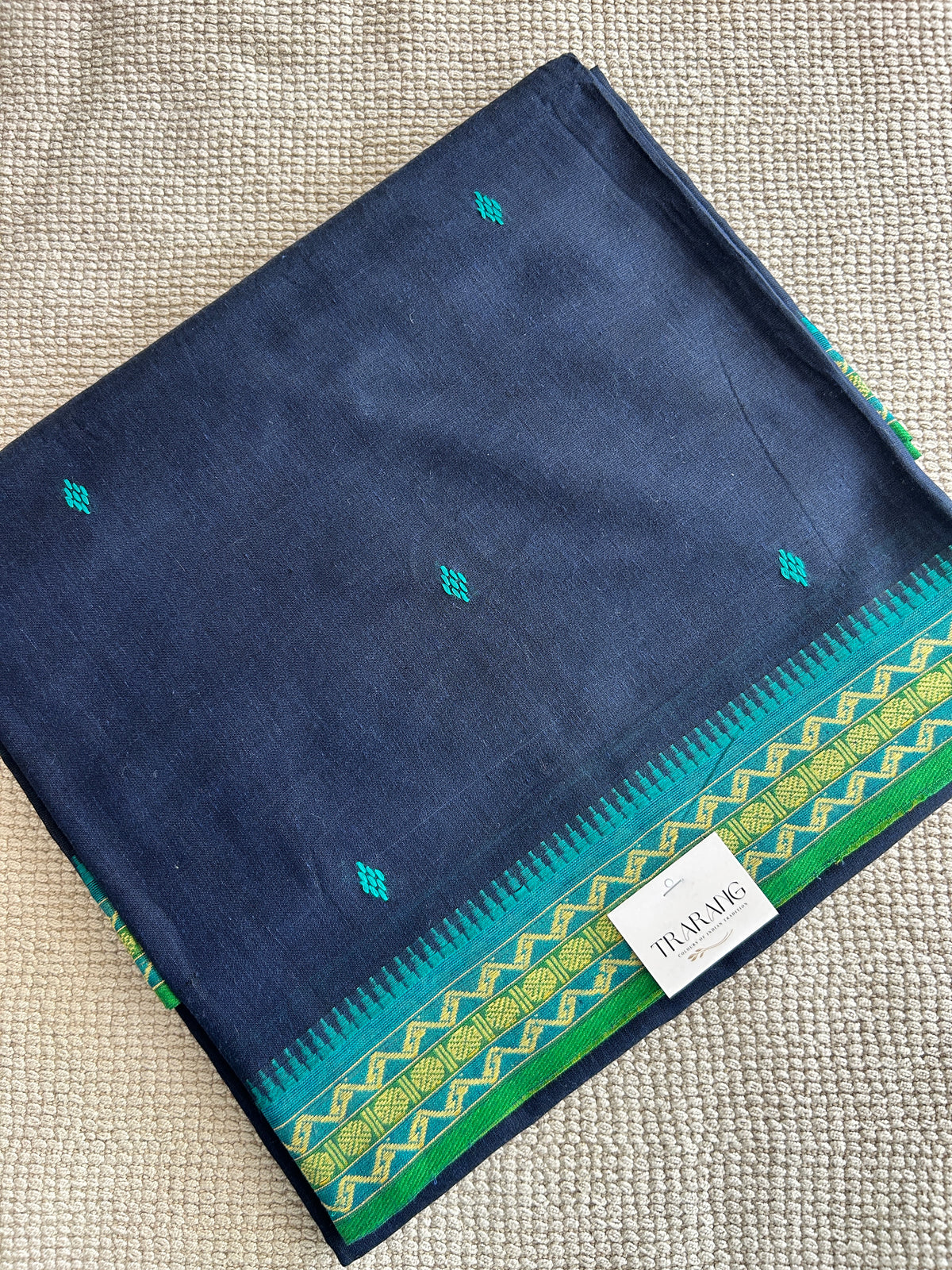 BLUE DHANIAKHALI SAREE