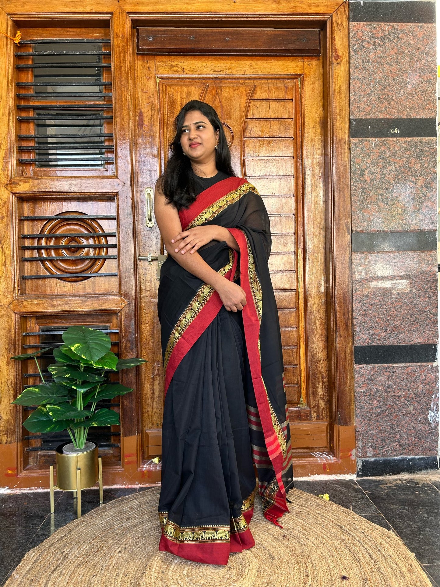 Black Narayanpet saree.