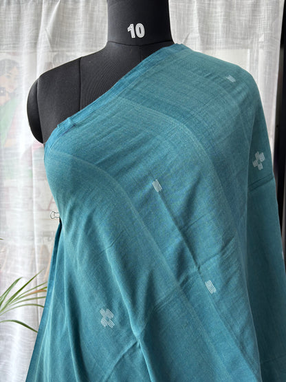 BLUE JAMDANI SAREE