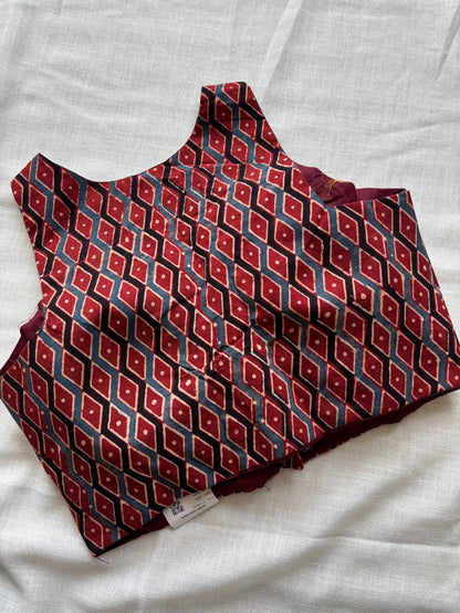 RED COTTON BLOUSE