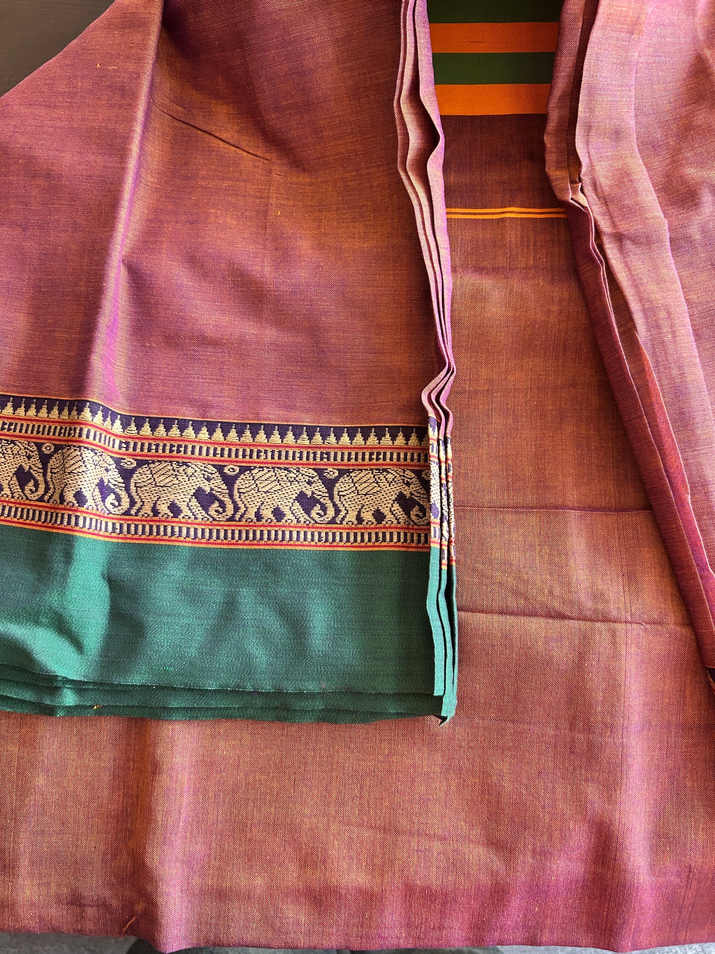PEACH NARAYANPET SAREE