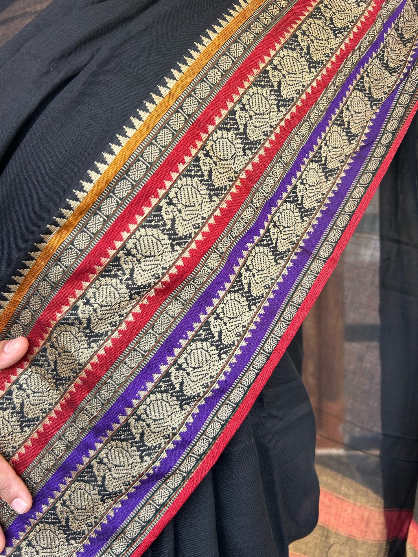 Black Narayanpet saree.