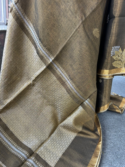 GREY TISSUE JAMDANI