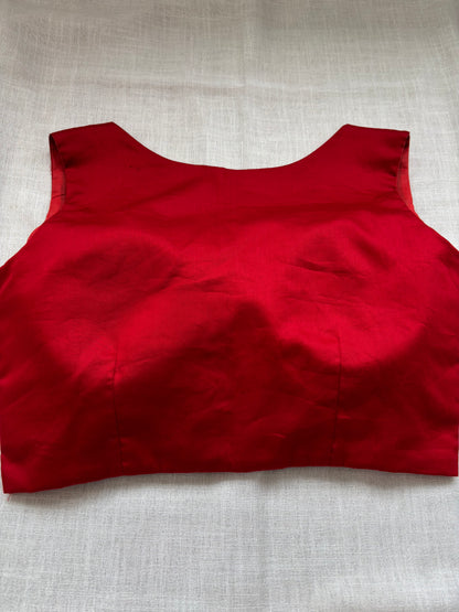 RED COTTON BLOUSE