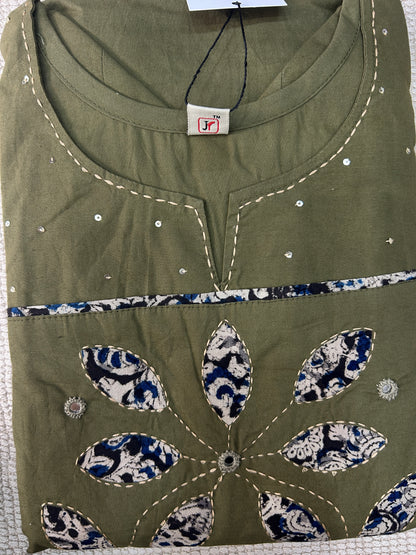 GREEN GAMTHI COTTON SUIT