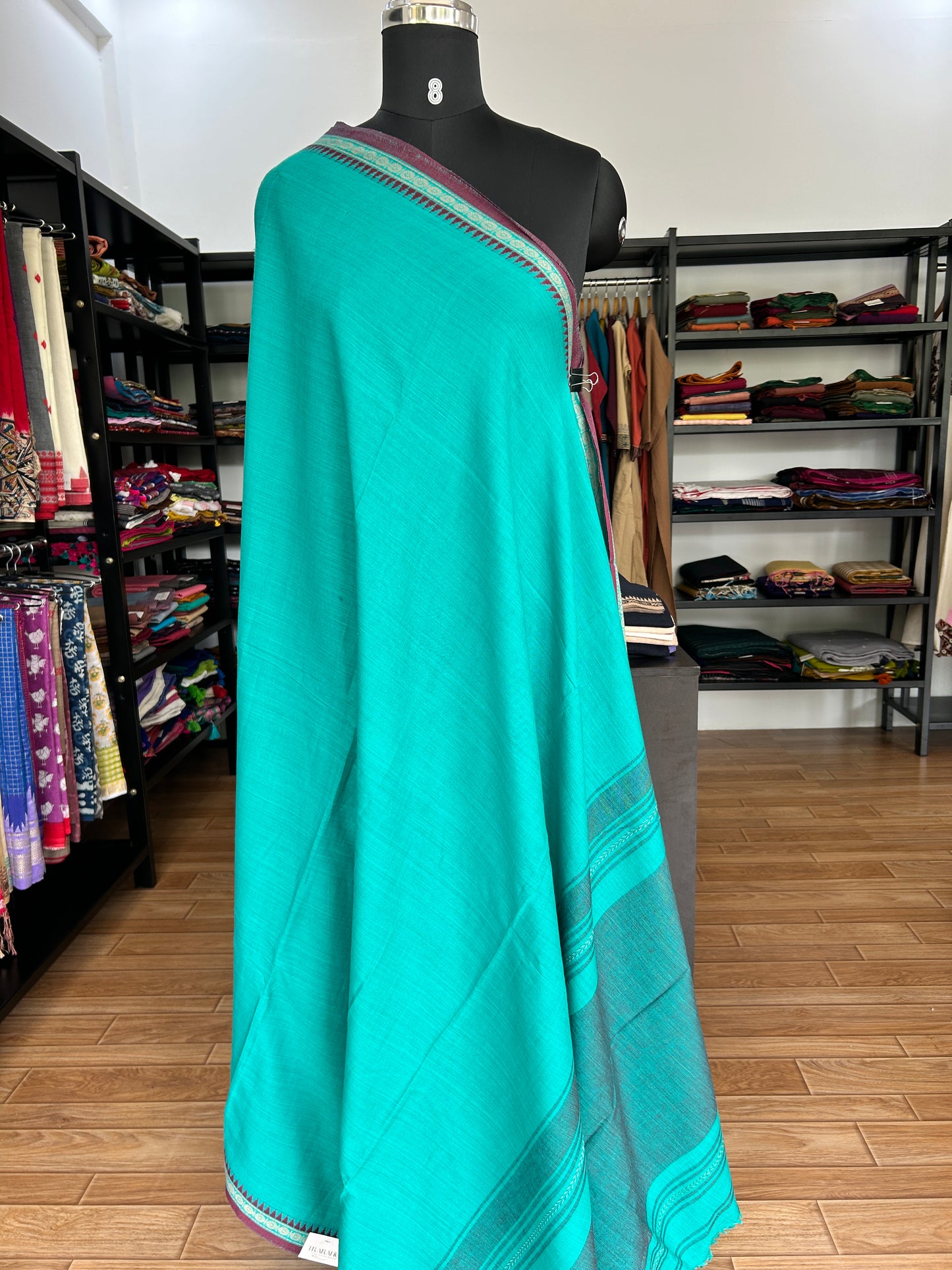 BLUE DHANIAKHALI SAREE