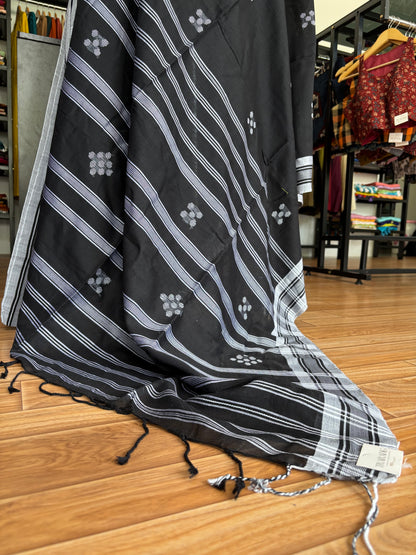 BLACK BHUJODI SAREE
