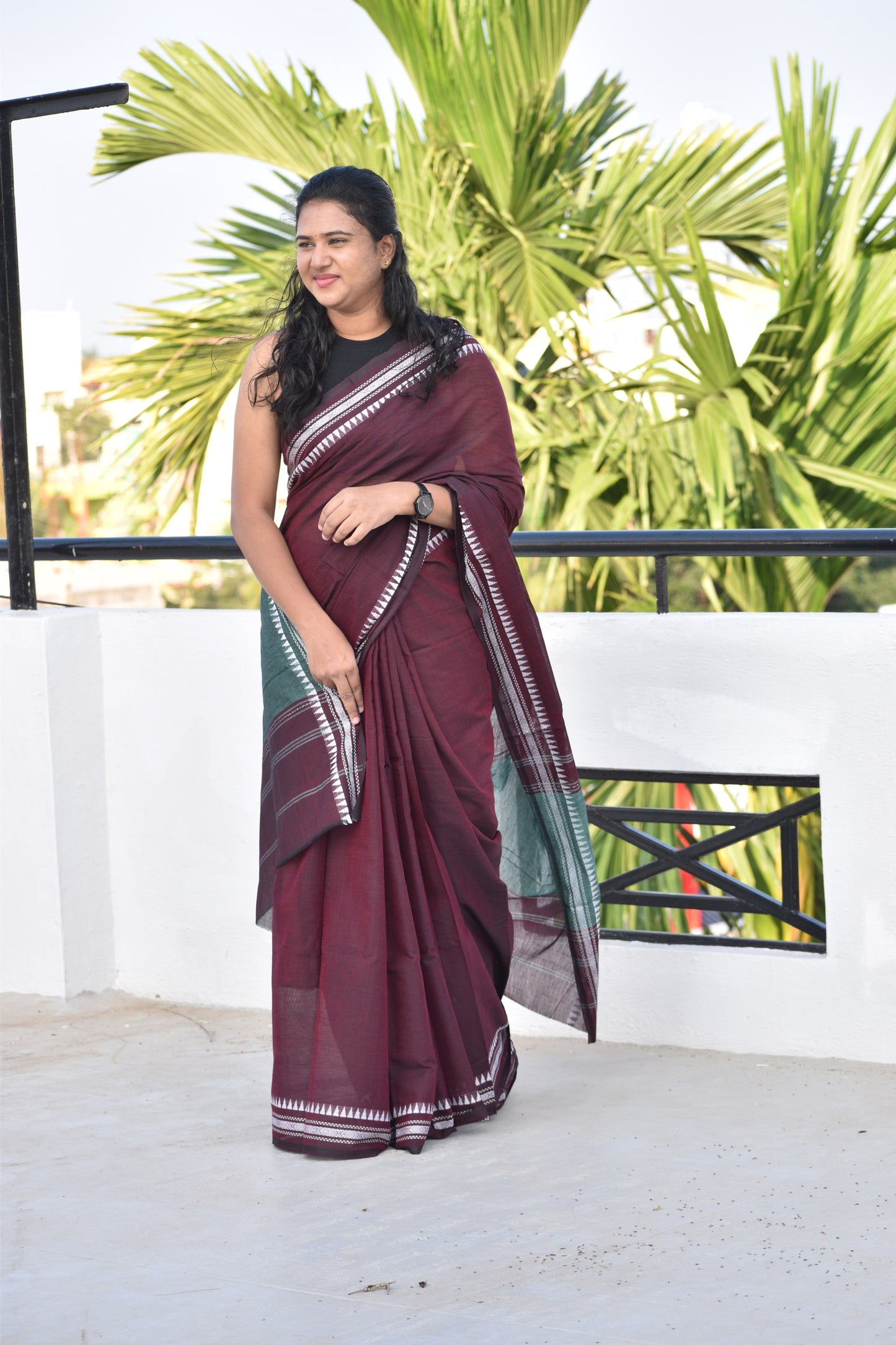 BROWN DHANIAKHALI SAREE