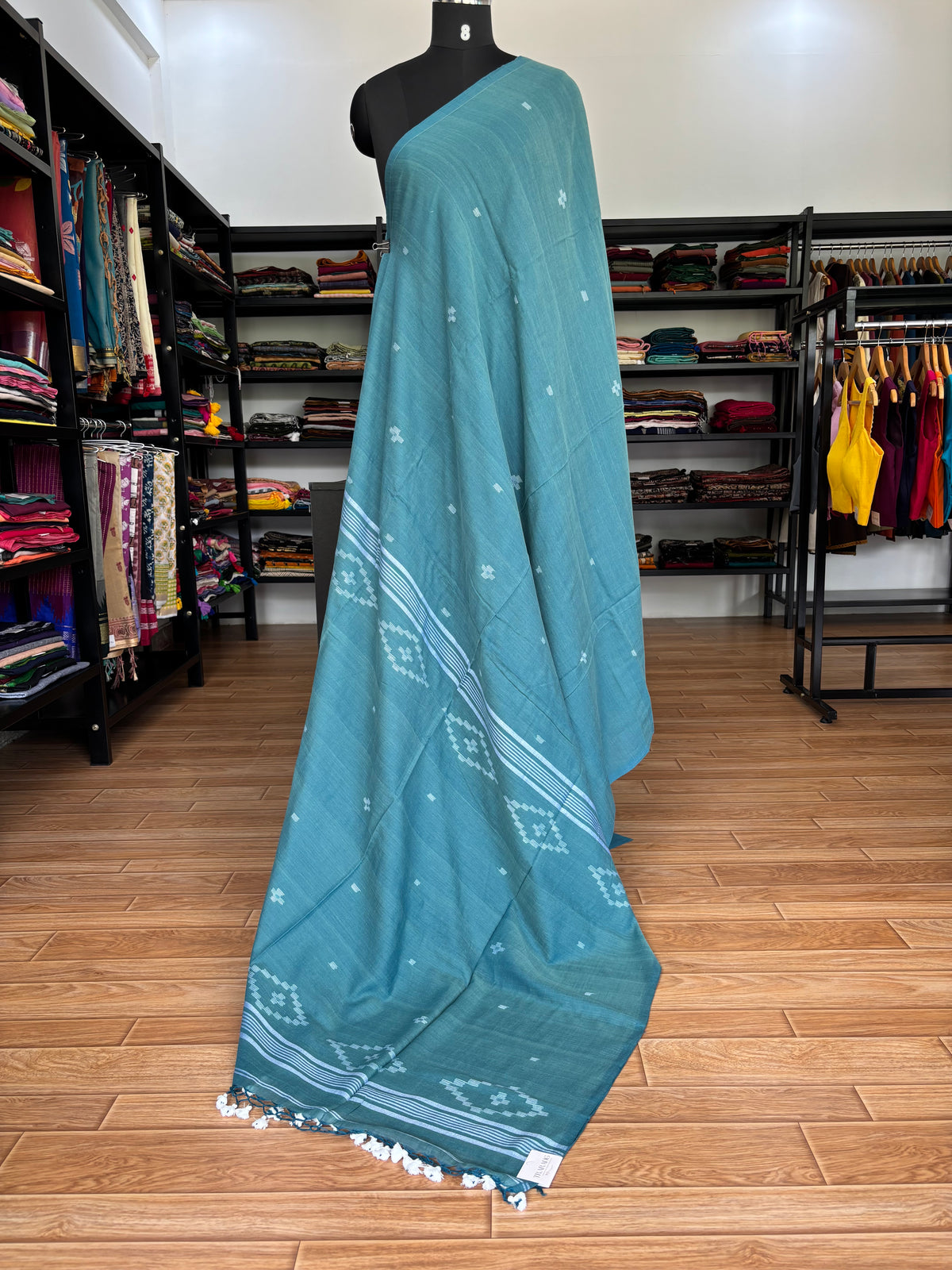 BLUE JAMDANI SAREE