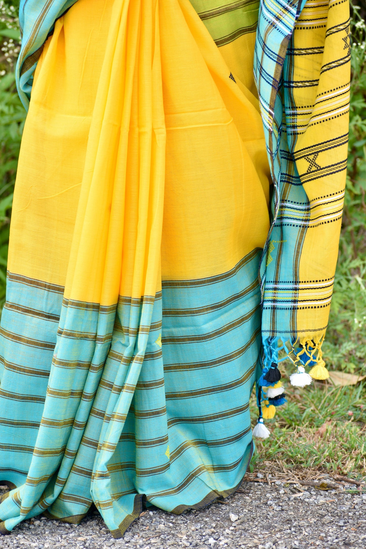 YELLOW MERCERIZED COTTON BHUJODI