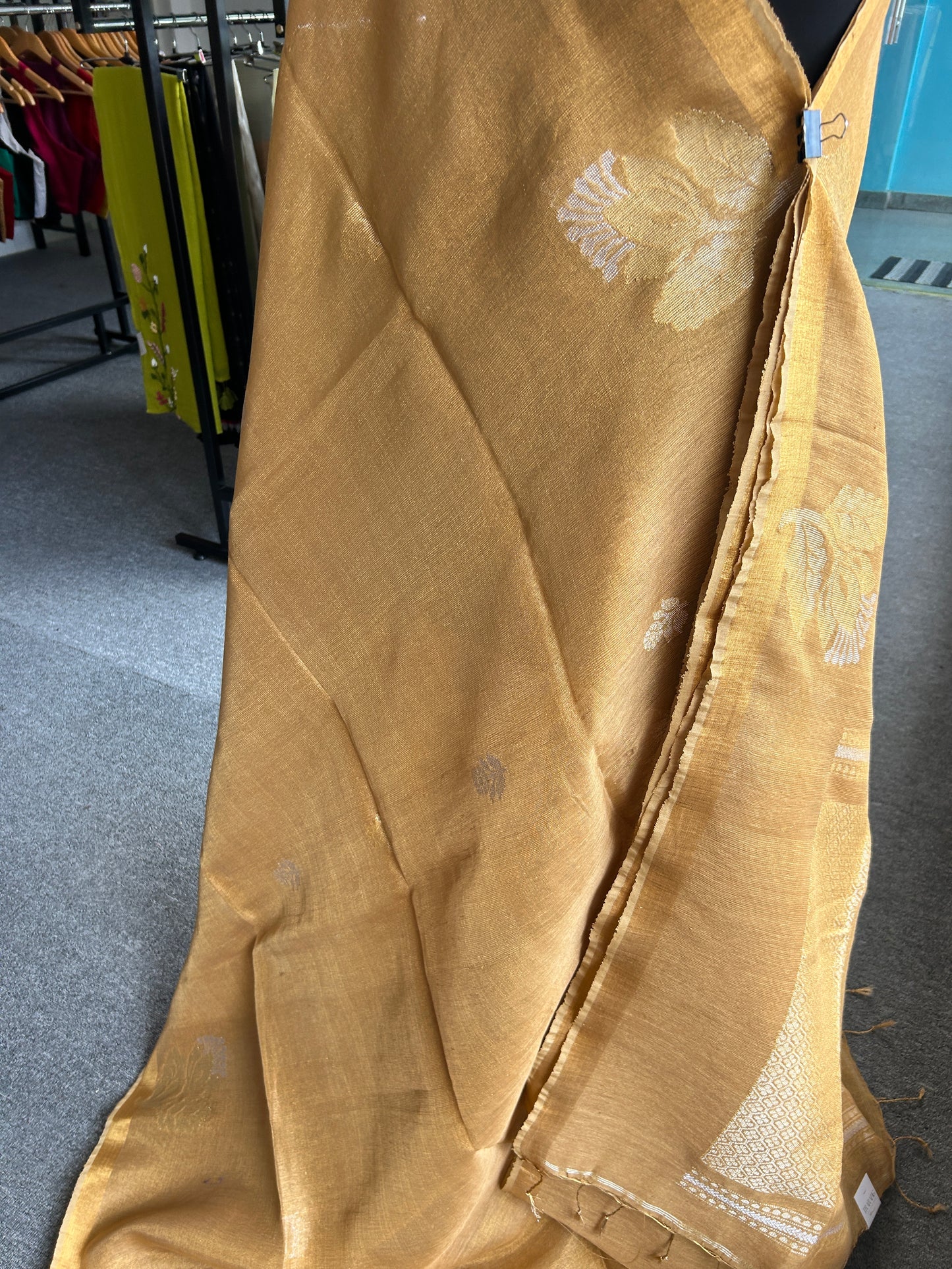 YELLOW TISSUE JAMDANI