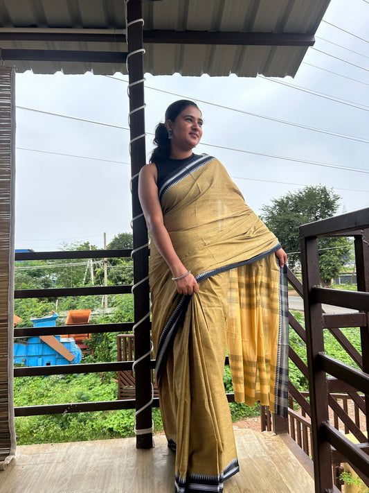 BROWN DHANIAKHALI SAREE