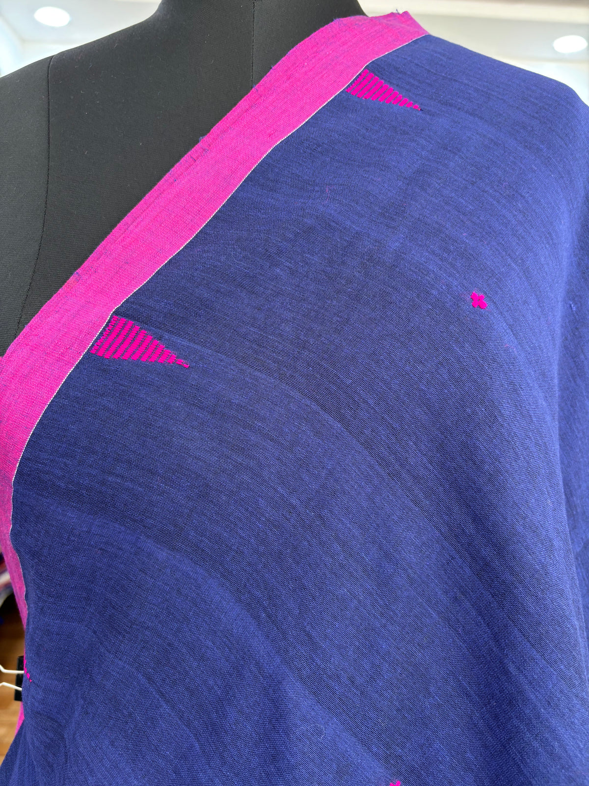 BLUE JAMDANI SAREE