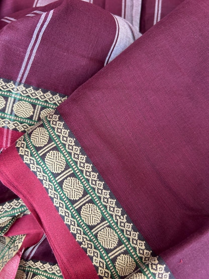 BROWN NARAYANPET SAREE